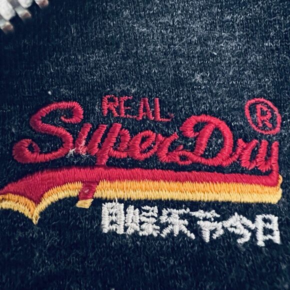 SuperDry Orange Label Med Blue Full Zip Hoodie Jacket - Picture 3 of 11